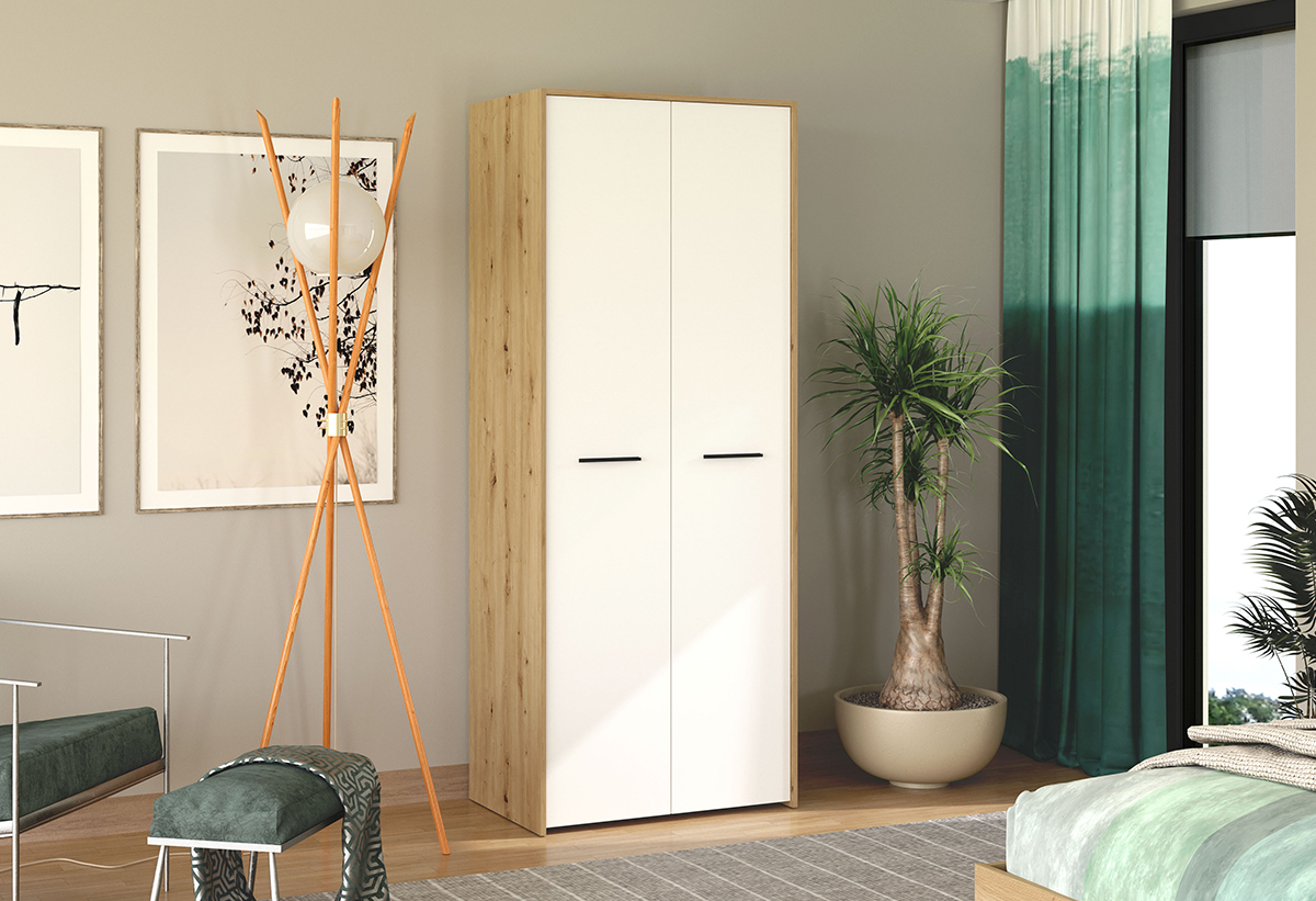 Απεικονίζεται η ντουλάπα σε υπνοδωμάτιο.